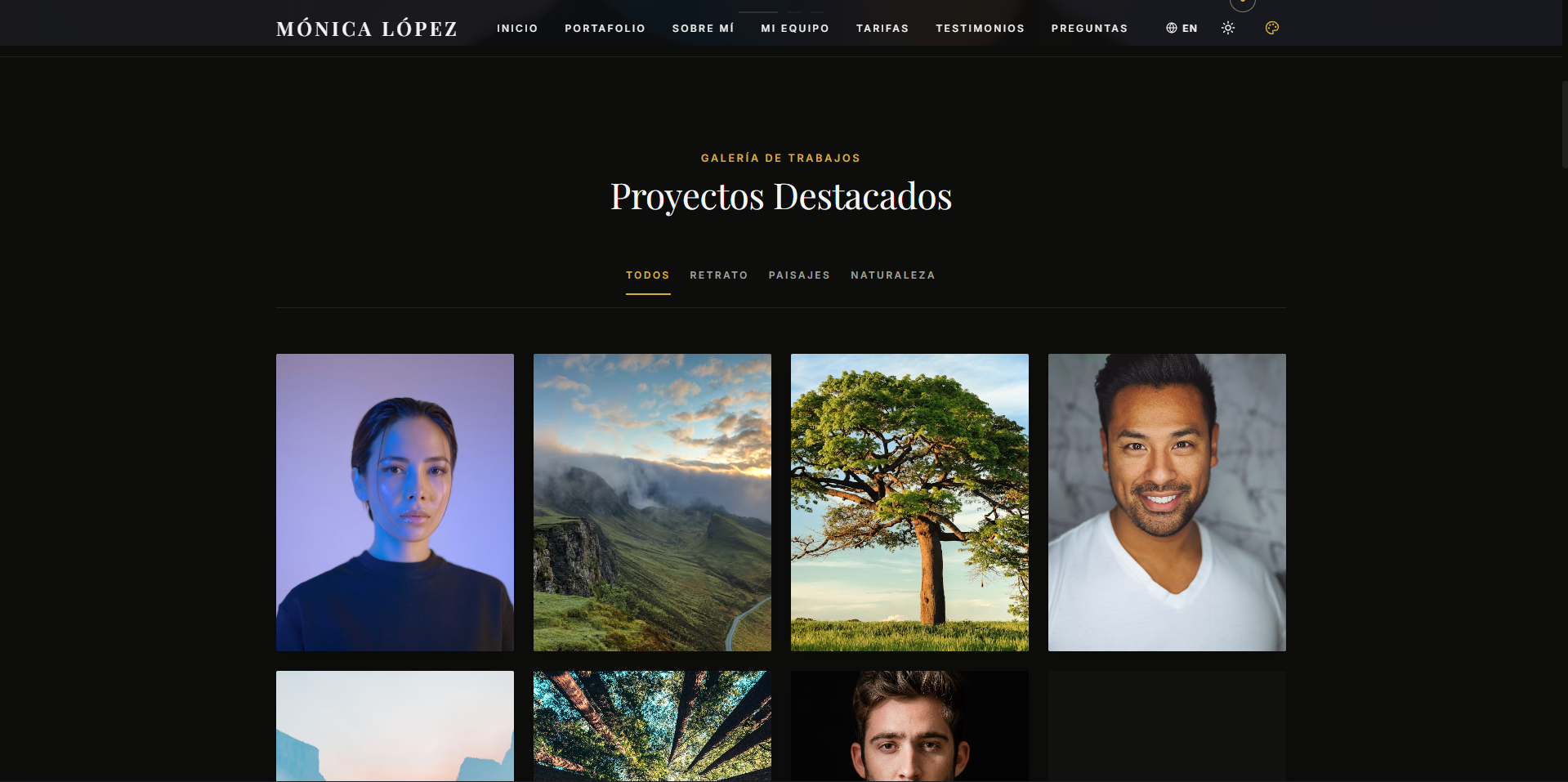 Portada y Hero Slider
