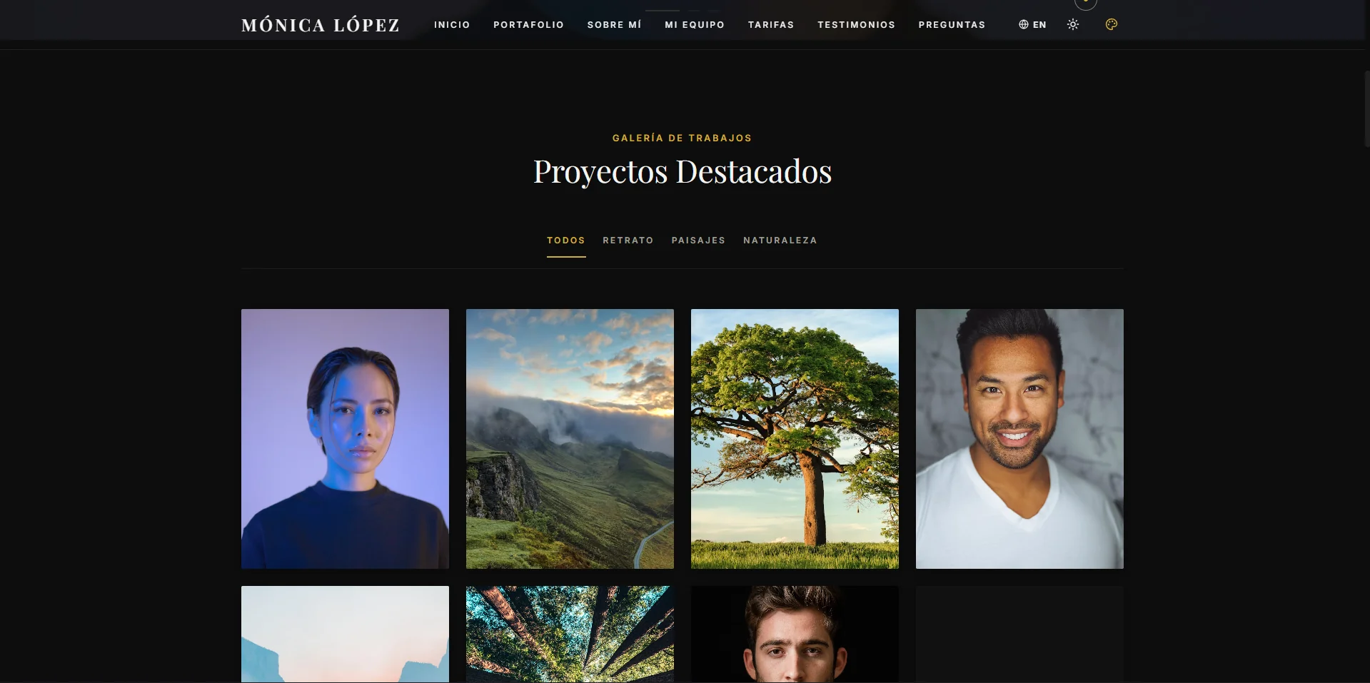 Portada y Hero Slider