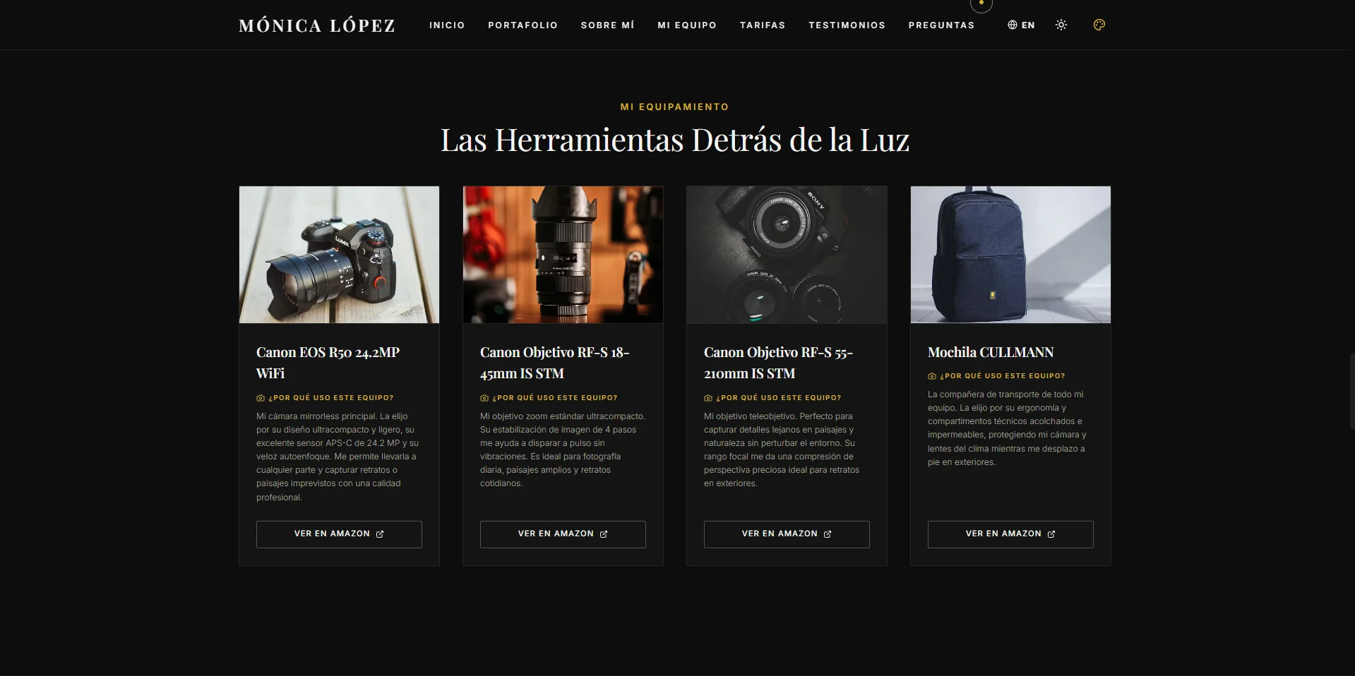 Tarifas y Paquetes de Fotografía