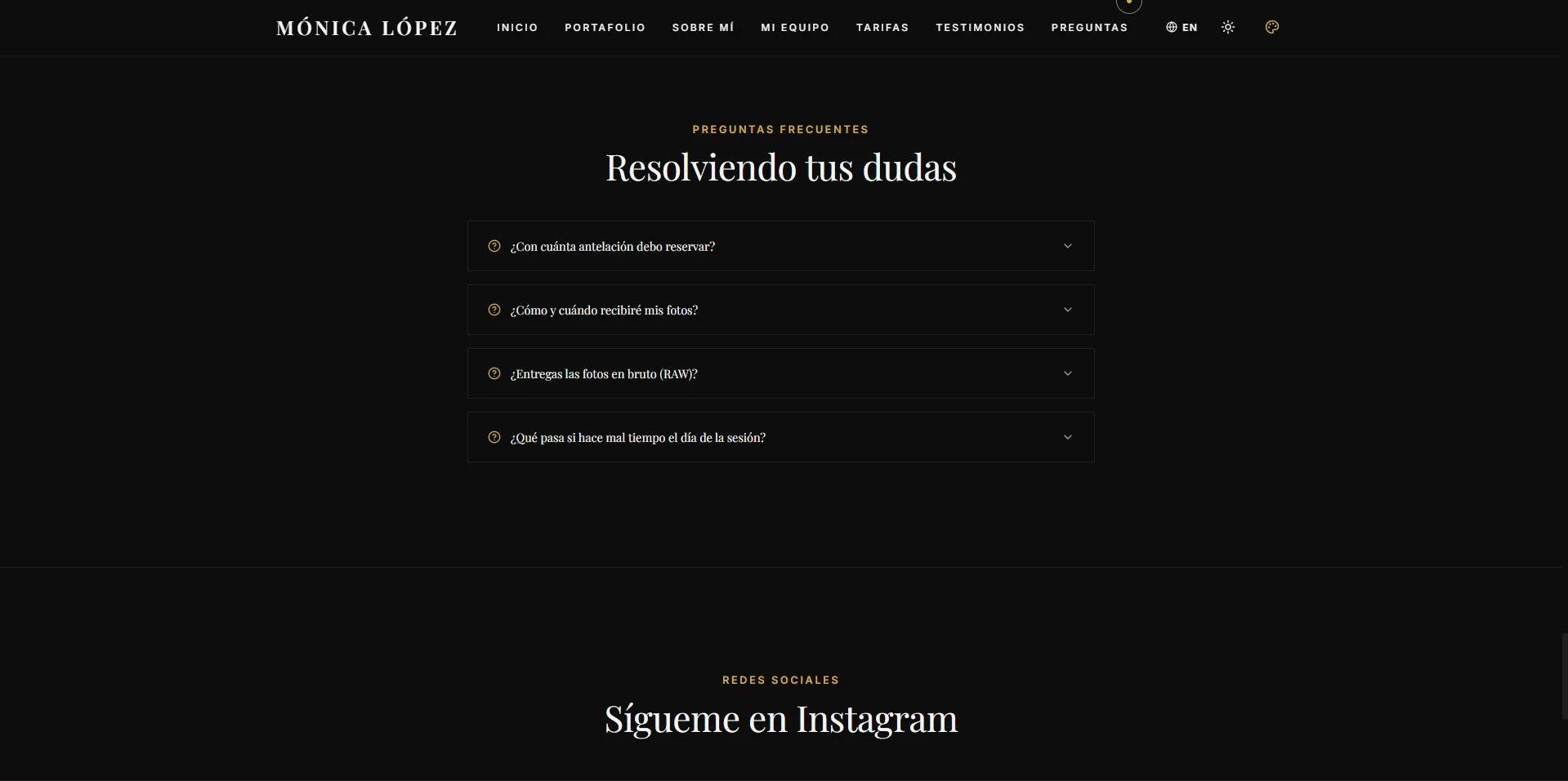 Sección de Testimonios y Clientes