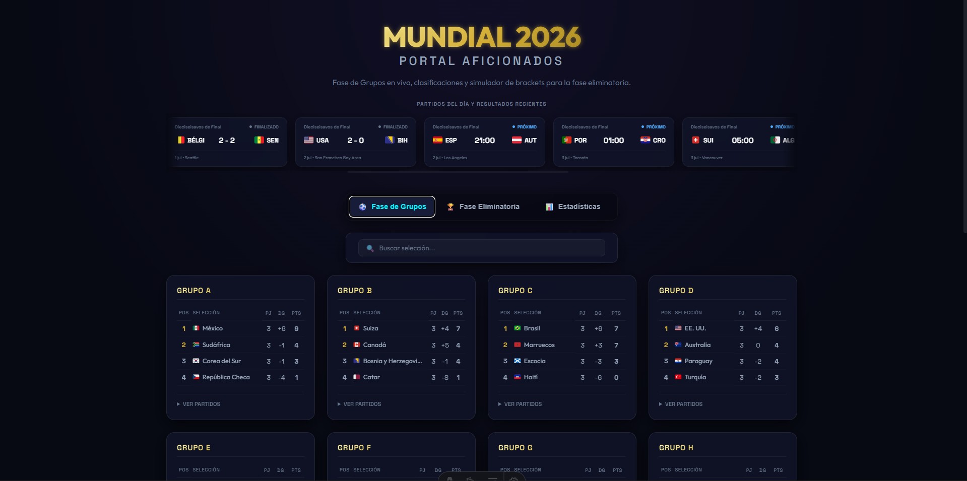 Hero Proyecto Mundial 2026