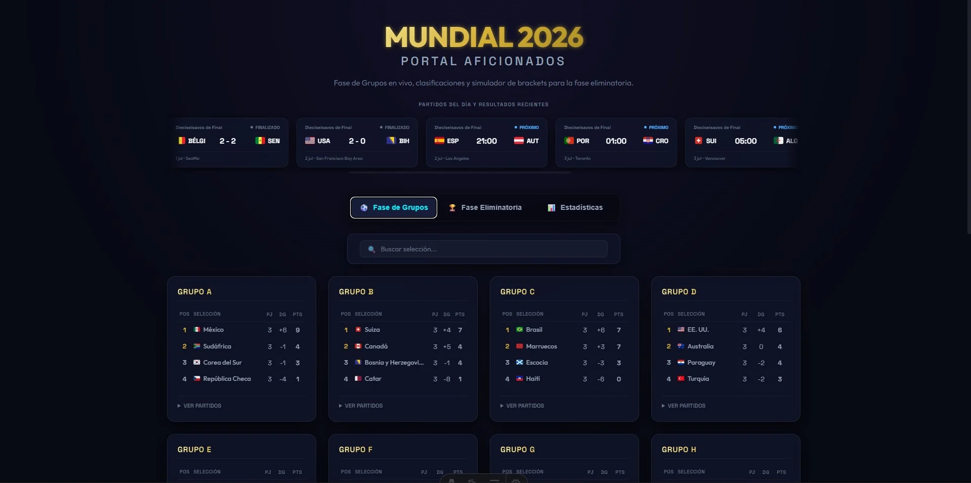 Hero Proyecto Mundial 2026