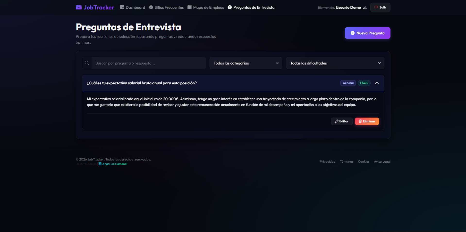 Módulo de Preguntas de Entrevista y Respuestas STAR