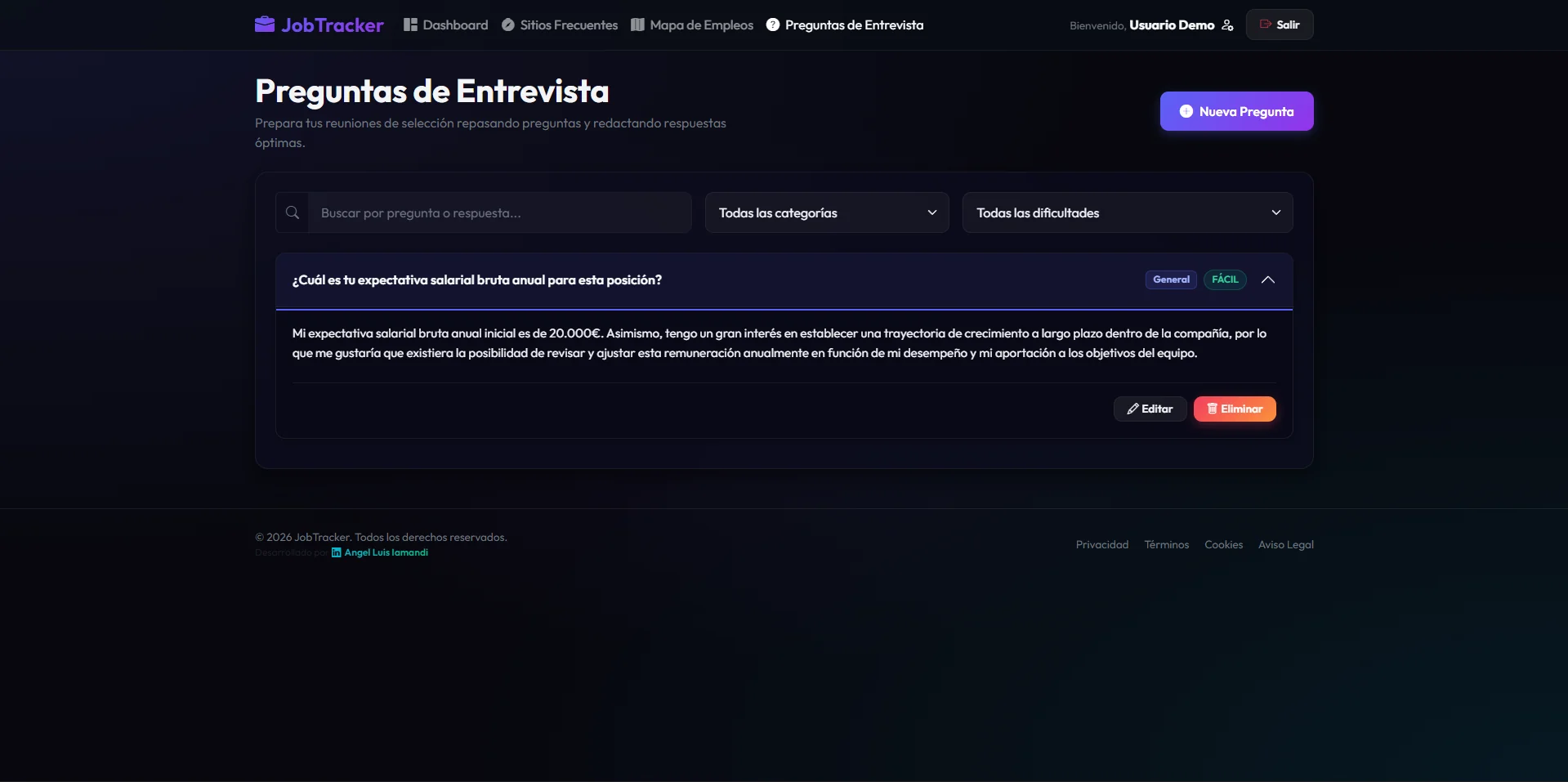 Módulo de Preguntas de Entrevista y Respuestas STAR